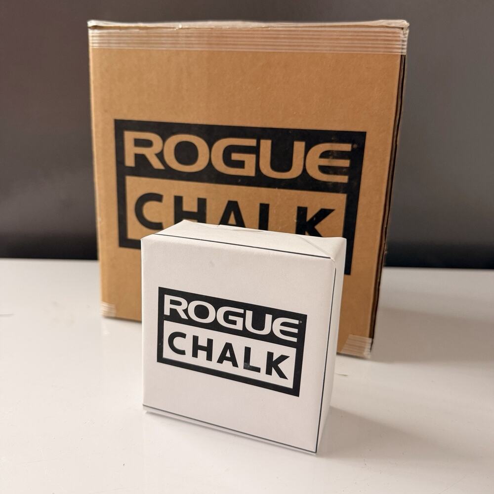 8 Count Box of Rogue Weightlifting Gym Chalk 2 Oz/ Block 1 lb. Total NEW